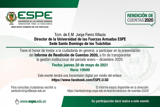 Invitacion rendicion cuentas 2020