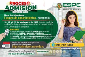 Admisión 2023 @ Rendición de Cuentas 2022 de la Universidad de las Fuerzas Armada ESPE Sede Santo Domingo de lo Tsáchilas